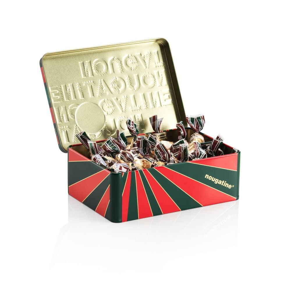 Venchi, Praline Nougatine în cutie metalică, 200 grame Bomboane de Ciocolata Naty Shop Nougatine