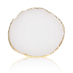 Maniküre Gemalt Palette Nail Art Palette Kunstharz Nagelkunst Nail Art Make up Paletten Nagelmalerei Display Fach Kosmetik Mischwerkzeuge (Weiß)