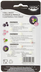 103FF006 Forme de biscuiți Jem pentru margarete/flori mici și primule, asortate, plastic, fildeș, 9 x 1 x 16 cm, 10 bucăți