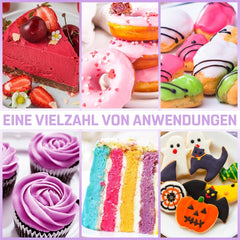 Colorant alimentar gel - Fidton 7 culori colorant alimentar foarte concentrat, decorațiuni comestibile pentru tort pentru fondant, colorant alimentar pentru colorarea ouălor, gogoșilor, macaroanelor - 10 ml