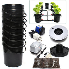 Hydroponic System DWC 5 Gallon Hydroponic Grow System Kit 20L x 7 spand Indendørs Hydroponic Grow System Multi Barrel Hydroponic Machine drypvandingssystem