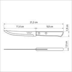 Tramontina 14-delt grillbestiksæt i rustfrit stål Steakbestik Grillsæt Køkken Naty Shop