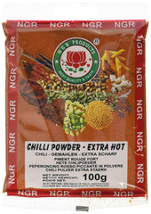 Chilipulver, ekstra varmt, 100 g (1 x 100 g pakke)