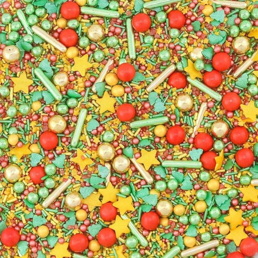 Super Streusel Crunchies, Sprinkles de zahar, tematica Craciun, 90 grame Sprinkles Naty Shop