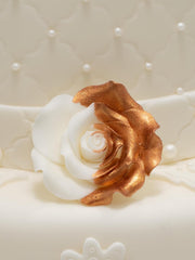 Spiselig madfarve Sugarflair Luster Blush Rose Gold - Spiselig glanspulver til kager, muffins, chokolade, kager, desserter, is, drinks, cocktails og mere - 4g