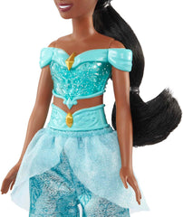 Mattel Disney Princess Legetøj Jasmin Fashion Bevægelig dukke med funklende tøj og tilbehør Disney film inspireret gave til børn HLW12 Naty Shop Dukker