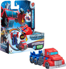 Transformers Earthspark 1-trins Flip Changer Optimus Prime Action Figur (10 cm) Robot Legetøj Alder 6+ Action Figurer Naty Shop Standardtitel