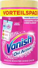 Vanish Oxi Action Powder Pink - 1 X 1,65 Kg - pulver til at fjerne pletter og forbedre vasketøj uden klor - til farvet vasketøj Vaskemidler Naty Shop