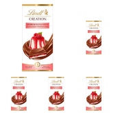 Lindt Chocolate Creation Raspberry Panna Cotta, Chokoladegave, Chokoladebar, 150 g (pakke med 5)