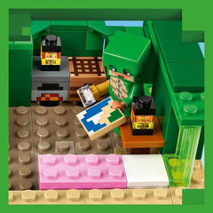 LEGO Minecraft The Turtle Beach House Legetøjshus med tilbehør til piger og drenge fra 8 år, sæt med dyr og figurer fra videospillet, gave til gamere 21254 Byggesæt Besuche den LEGO-Store