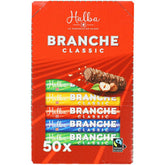 Branches Mælkechokoladestænger 50 Pack - Mælkechokoladestænger med hasselnøddecremefyld - Swiss Chokolade - Bulkpakke med 50 individuelt indpakkede stænger (23g hver) / 1150g