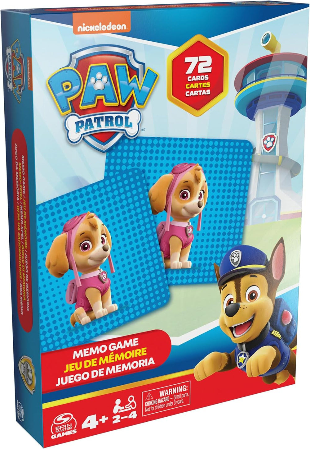 Spin Master Paw Patrol Games, Memory Game, Paw Patrol Toy, Chase, Stella, Marcus, Ruben, Memory Games with Books, For Kids 4+ Action Figures Naty Shop Standardtitel