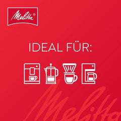 Melitta Auslese Filter-Kaffee 500g, Ganze Kaffee-Bohnen, Bohnen für Filterkaffeemaschinen, starke Röstung, geröstet in Deutschland