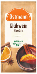 Ostmann Gewürze – Glühwein-Gewürz, Gewürzmischung für Glühwein, Punsch, Feuerzangenbowle & Kinderpunsch, ideel til Winter- og Weihnachtszeit, vegansk, 12 g (1er Pack)