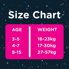 Huggies nattbleer, til piger 8-15 år (27-57 kg), meget absorberende, 9 stk (pakke med 2) Mor og barn Naty Shop