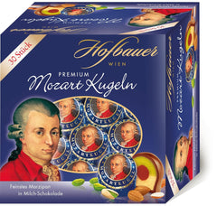 Hofbauer Wien Mozartkugeln Æske mælkechokolade 600 g (30 stykker)