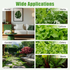 36 Planter Hydroponic Grow Kit, 100×50×30cm Hydroponic Grow Kit, Vandpumpe Hydroponic Grow System, PVC-U Soilless Plant Grow Systems