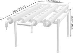 36 Planter Hydroponic Grow Kit, 100×50×30cm Hydroponic Grow Kit, Vandpumpe Hydroponic Grow System, PVC-U Soilless Plant Grow Systems