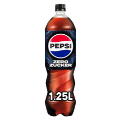 Pepsi Zero Sugar, Sodavand uden sukker, koffeinholdig cola, sæt 6 x 1,25 liter Alkoholfri drikke Naty Shop