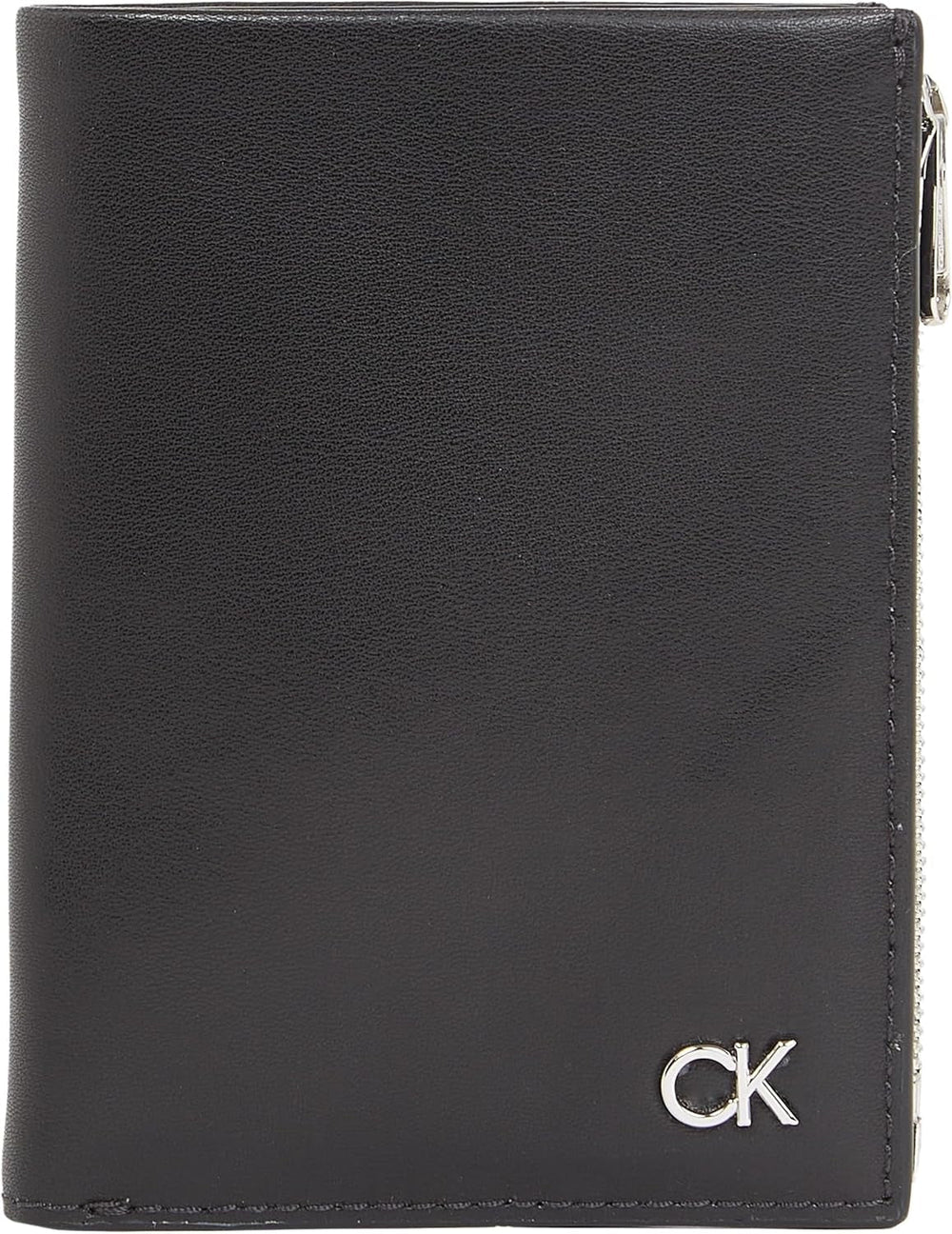 Calvin Klein METAL CK TRIFOLD 6CC W/DETACH C Portofel pentru bărbați, Black (Ck Black), OS Portofel Barbati Naty Shop Titlu implicit