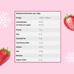 Căpșuni liofilizate bucăți 100g - Căpșuni liofilizate Produse deshidratate Naty Shop