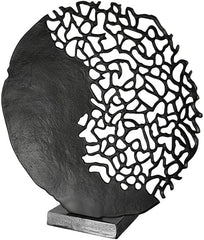 Casablanca design modern GILDE sculptura Osaka negru H: 44 cm W: 41 cm D: 10cm 43491 Statuete si sculpturi Naty Shop