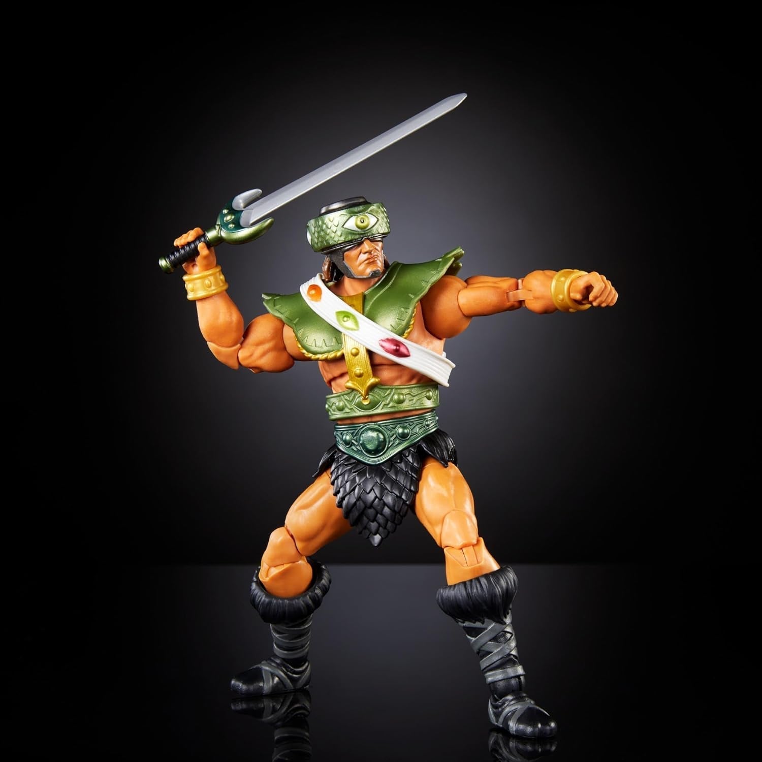 Masters of the Universe Masterverse New Eternia Tri-Klops Action Figure, figurină de colecție Deluxe cu 30 de puncte de mișcare și accesorii, Motu Toy, HYC52 Action figures Naty Shop