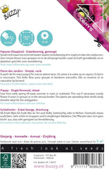 Valmueblomster Buzzy Mix af Somniferum valmuer