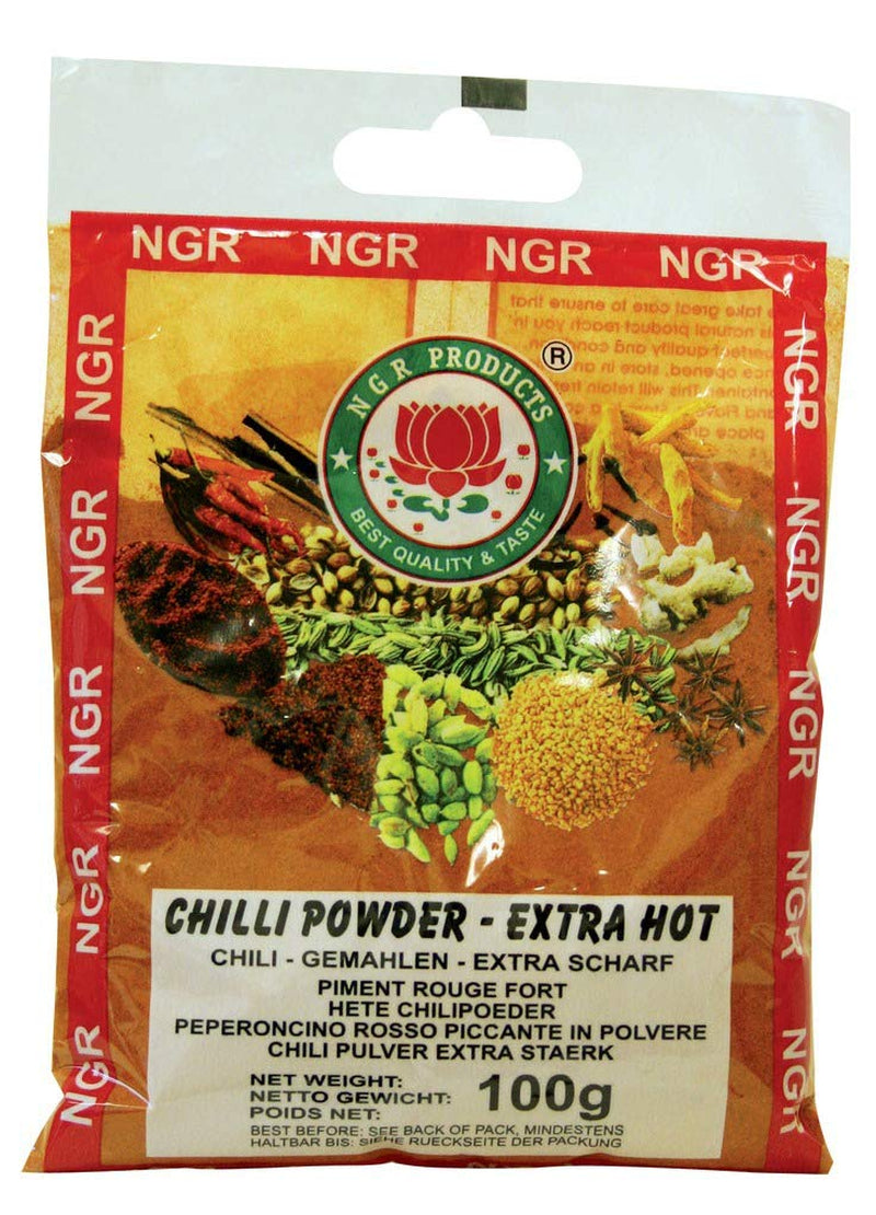 Chilipulver, ekstra varmt, 100 g (1 x 100 g pakke)