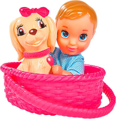 Simba 105739050 - Steffi Love Bike Tour, Steffi și Evi în castelul lor cu trei etaje, cu leagăn, mobilier și o mulțime de accesorii, 40 de piese, 102x90x38cm, pentru copii cu vârsta de 3 ani și peste