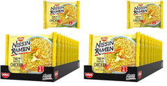 Nissin Ramen - Thai bagt kylling 10 pakke asiatisk stil instant nudler Thai opskrift Hurtig og nem asiatisk mad (10 x 65 g)