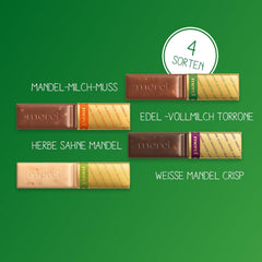 merci Finest Selection Mandel Crunch Variety – 1 x 250 g – Raffinerede specialiteter med nødder og chokolade – Fyldte og ufyldte praliner