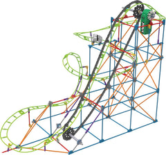 K'NEX 51438 Typhoon Frenzy rutsjebane, 2-i-1 model farverigt byggesæt til drenge og piger, 19 fods legetøj, 640 dele børnebyggesæt til børn i alderen 9 år +