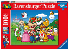 Puzzle jigsaw pentru copii 100 piese XXL - Nintendo Super Mario Fun Puzzle Naty Shop Singur Singur