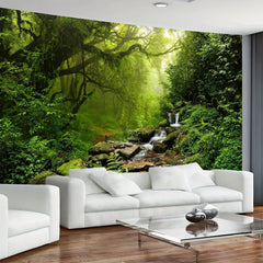Covor tapiserie padure panza copac cascada ceata Casa - Accesorii si Decoratiuni Naty Shop Cascada din pădure 300L X 180B Cm