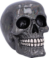 Craniu din plasă de pește argintiu holografic Ornament craniu din plasă de pește argintiu holografic, argintiu, 16,5 cm Statuete si sculpturi Naty Shop Titlu implicit