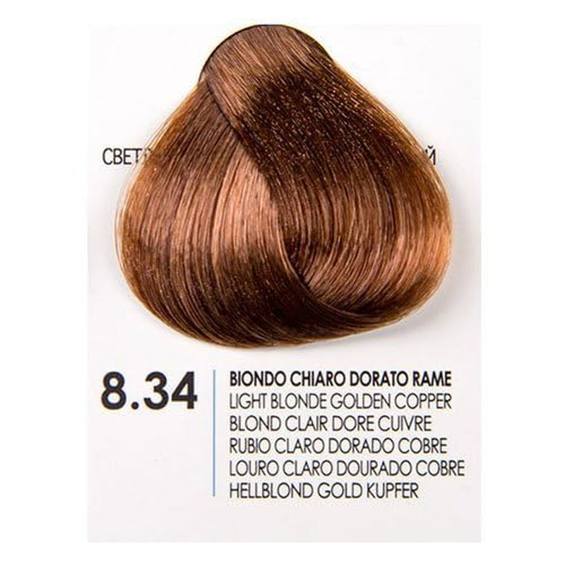 Culoare aurie 1.10 Albastru negru 100 ml Vopsea pentru par Naty Shop 8.34 Blond deschis, auriu-cupru 100 G (1 pachet)