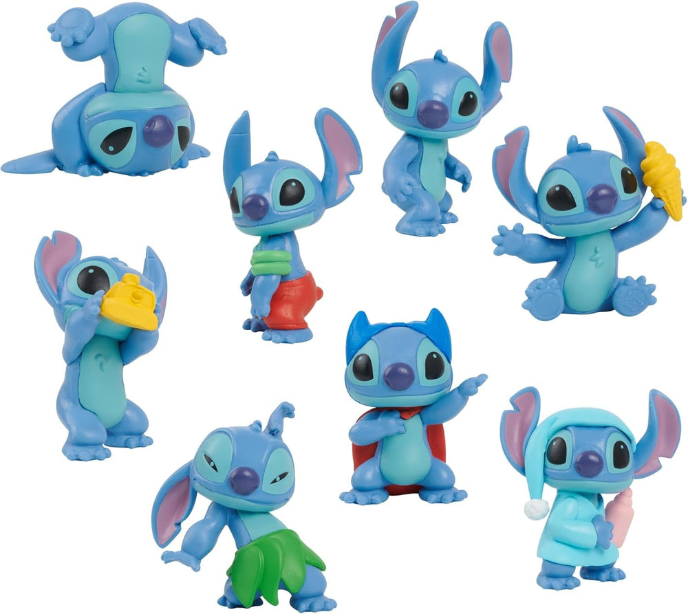 Stitch Disneys Lilo Collectible Friends Figurer Sæt 8 Figurer Sæt 5 cm høje samlerfigurer Legetøj til 3 år gamle Børn Af Just Play Action Figurer Naty Shop Standardtitel