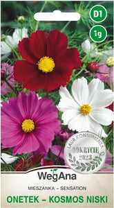 Cosmos Sensation Mix 1g frø, Cosmos Mix Sommerblomster, Haveplanter Balkonplanter, Blomsterfrø