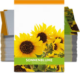 FLORTUS Sonnenblumen Samen Für Gastgeschenke (100 Tütchen) | Blumensamen Perfekt Als Dankeschön Geschenke, Werbegeschenke & Gastgeschenke Hochzeit
