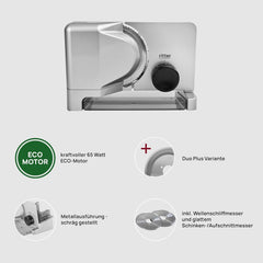 Ritter E 16 Duo plus multifunktionel elektrisk skæremaskine, fremstillet i Tyskland Rivejern og skæremaskiner Naty Shop