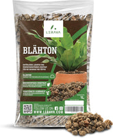 LERAVA® Expanded Clay (1L) – Lergranulat til stueplanter og hydroponics – Vegetabilsk ler med neutral pH for optimal dræning – Ideel som dræningslag eller dekorative lergranulat til planter
