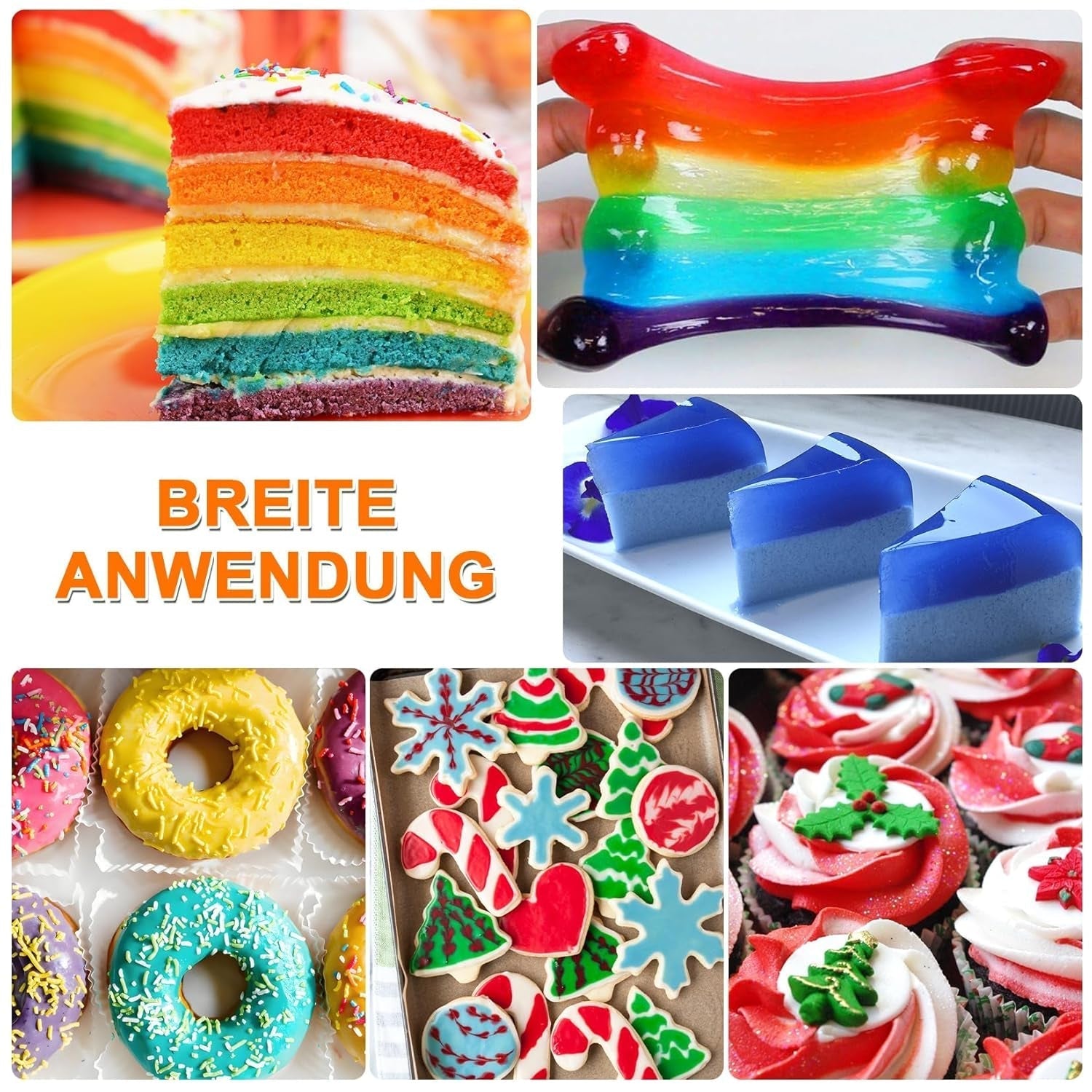 Lebensmittelfarbe Gel - Fidton 12 Farben Hochkonzentrierte Lebensmittelfarben, Food Coloring Set Für Lebensmittel Farben, Fondant, Essbare Tortendeko, Eier Färben, Backen, Glasur, Makronen - 6 Ml Naty Shop