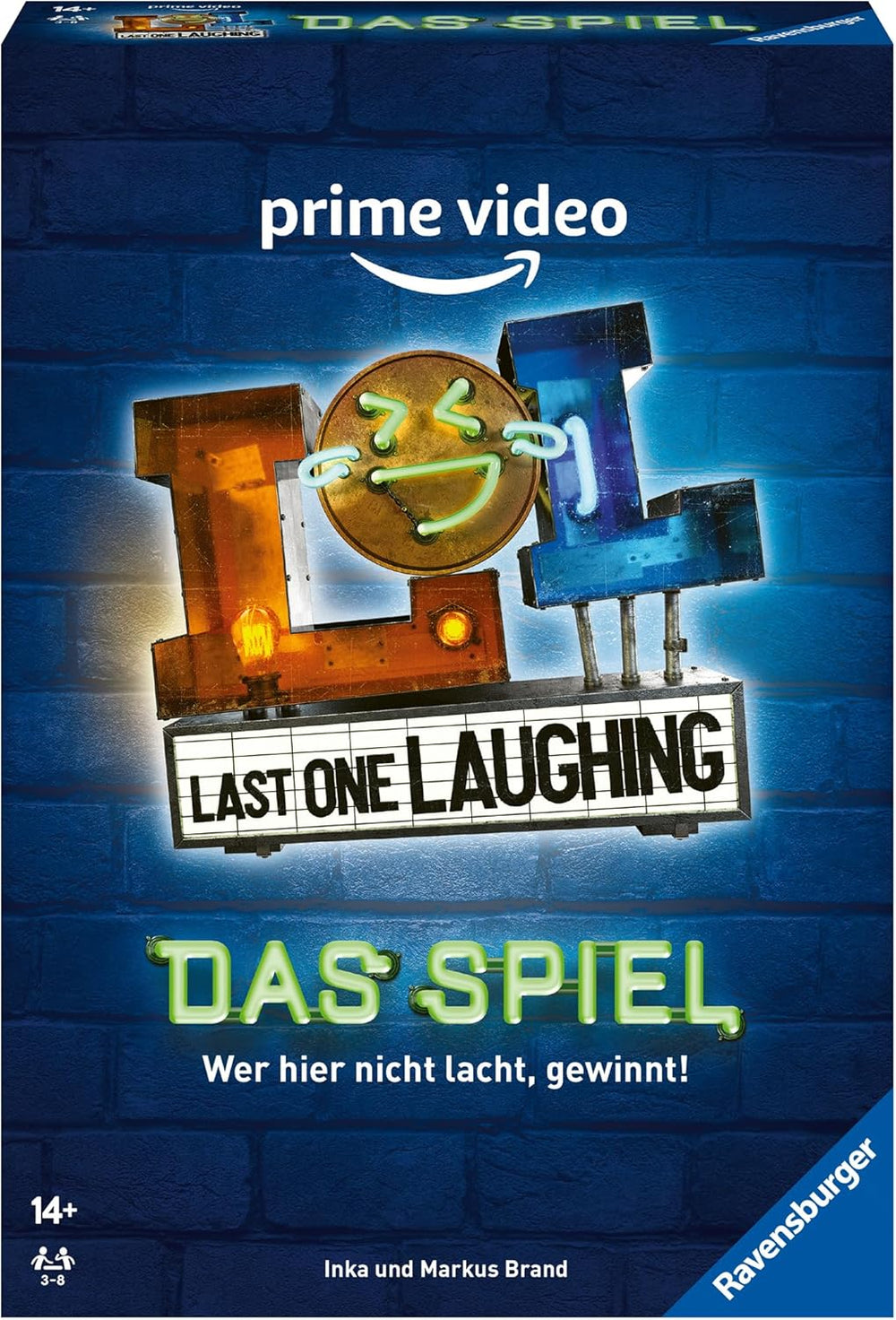 Ravensburger 27524 - Last One Laughing - Festspillet baseret på serien, LOL-spil for 3-8 spillere fra 14 år og opefter, 350+ opgaver til "Don't Laugh"-udfordringen, det sjove kortspil baseret på LOL sæson 1, 2, 3 og 4