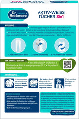Dr. Beckmann Festservietter, Active-White, 15 servietter Tøjvaskemidler Naty Shop