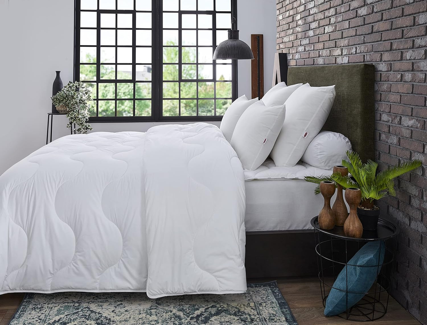 DODO Quilt Munich Basic, poliester, alb, 150X220 cm Plapumi si pilote Naty Shop