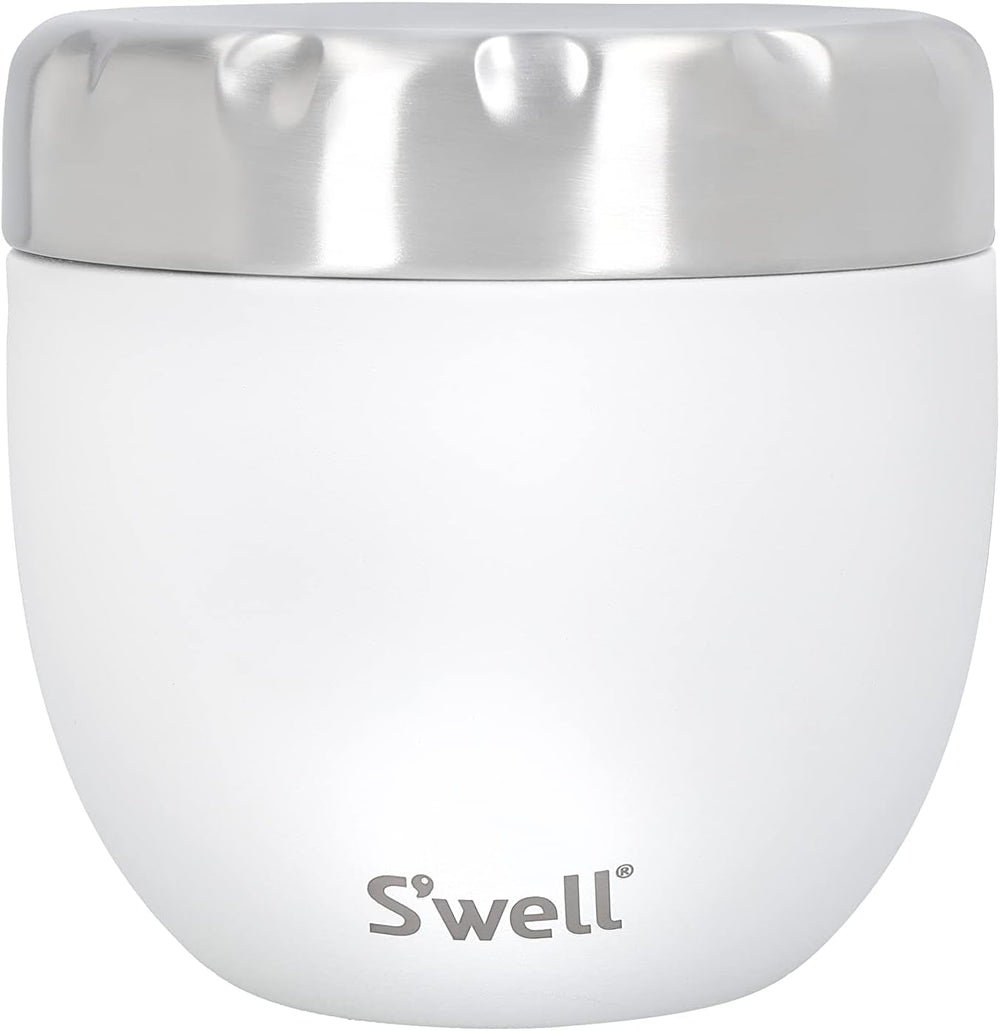 Bol pentru mâncare Eats 2 în 1 cu capac cu șurub, 636 ml, piatră de lună, sticlă pentru mâncare izolată triplu și etanșă pentru până la 11h rece/7h caldă în timpul călătoriilor Cutii depozitare alimente Naty Shop Titlu implicit