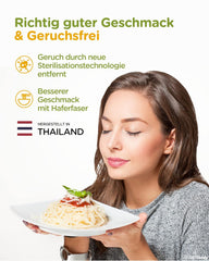 Premium Konjac-nudler fra Thailand, veganske, glutenfri - 240 g x pakke med 6 (12 pakker), Shirataki-nudler fra alffamilien, instant-nudler, pasta/keto/lav kulhydrat/lavt kalorieindhold/sukkerfri - spaghetti og fettuccine