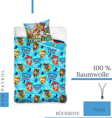 Bettbezug 100X135 40X60 Baumwolle · Kompatibel med Paw Patrol Baby Kinderbettwäsche Für Mädchen Und Jungen · 2 Teilig · 1 Kissenbezug 40X60 + 1 Bettbezug 100X135 Cm Naty Shop