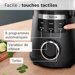 Vitapower Standmixer, serie 6, 1.800 W, 6 programmer, Prospeed Klingen, Tritan™-Krug, Schwarz, MMB6652B Kitchen Naty Shop